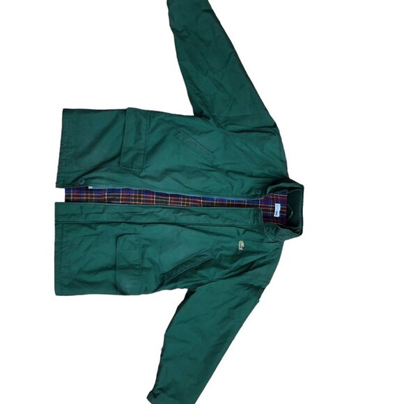 Vintage Plaid Lined Lacoste Jacket Large Green - Picture 7 of 15